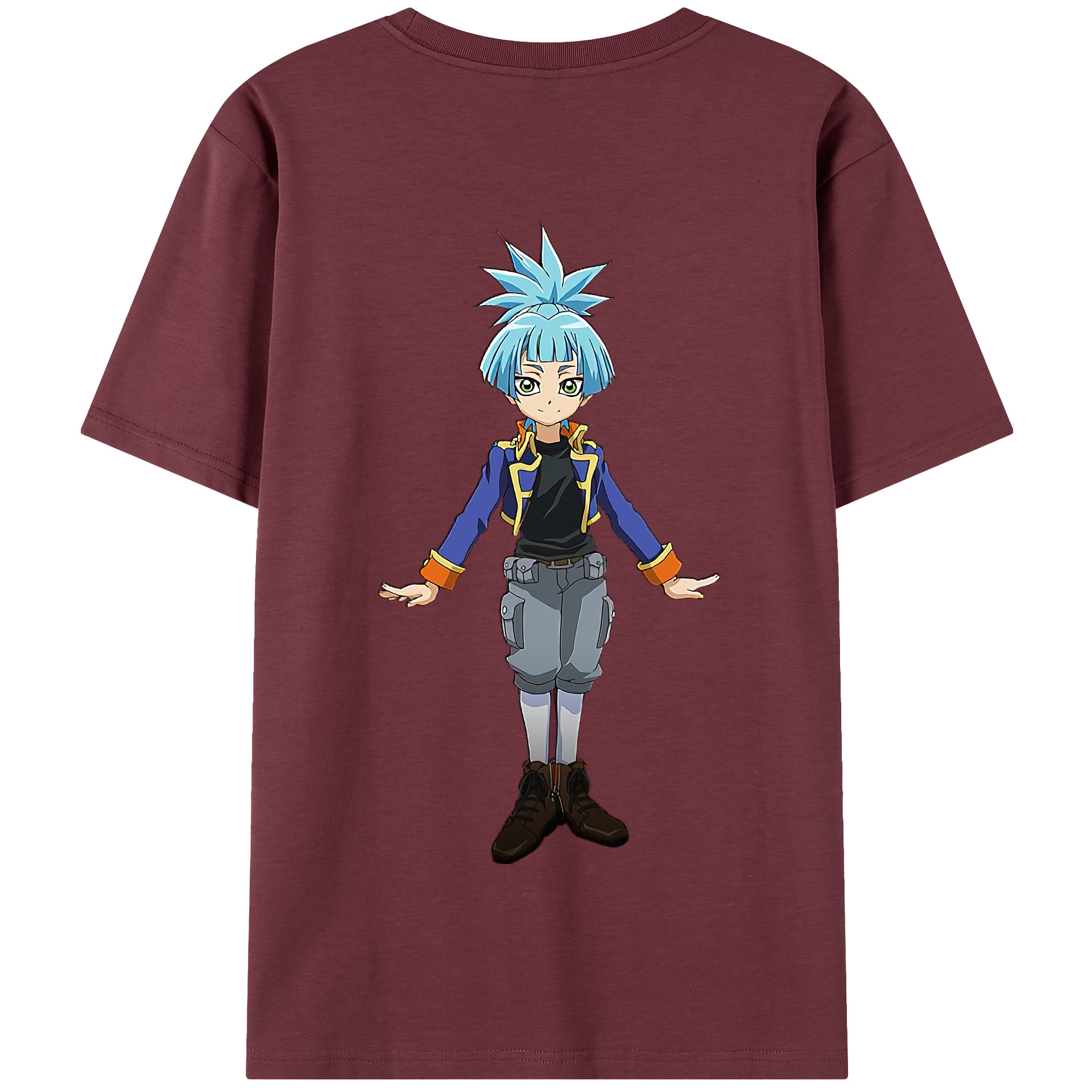 （画像用） 遊☆戯☆王 Yu-Gi-Oh! 綿100％半袖Tシャツ（背面プリント）